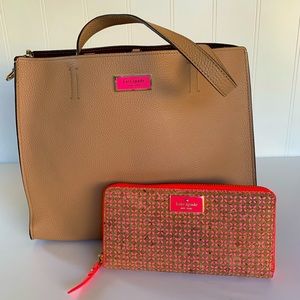 Kate Spade Large Satchel + Wallet